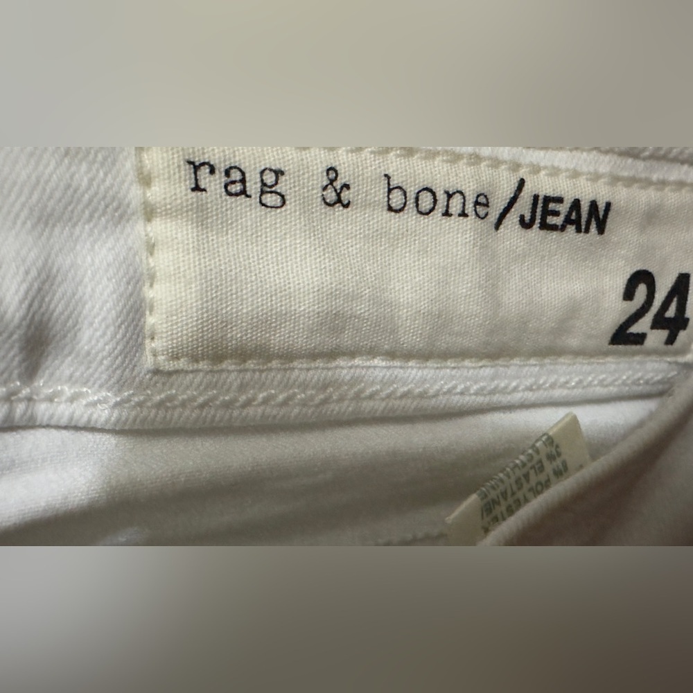 Rag & Bone | EUC USA White High-Rise White Skinny Jeans (size 24) - Picture 11 of 14